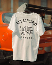 T-shirt "Get Screwed" Canvai in White