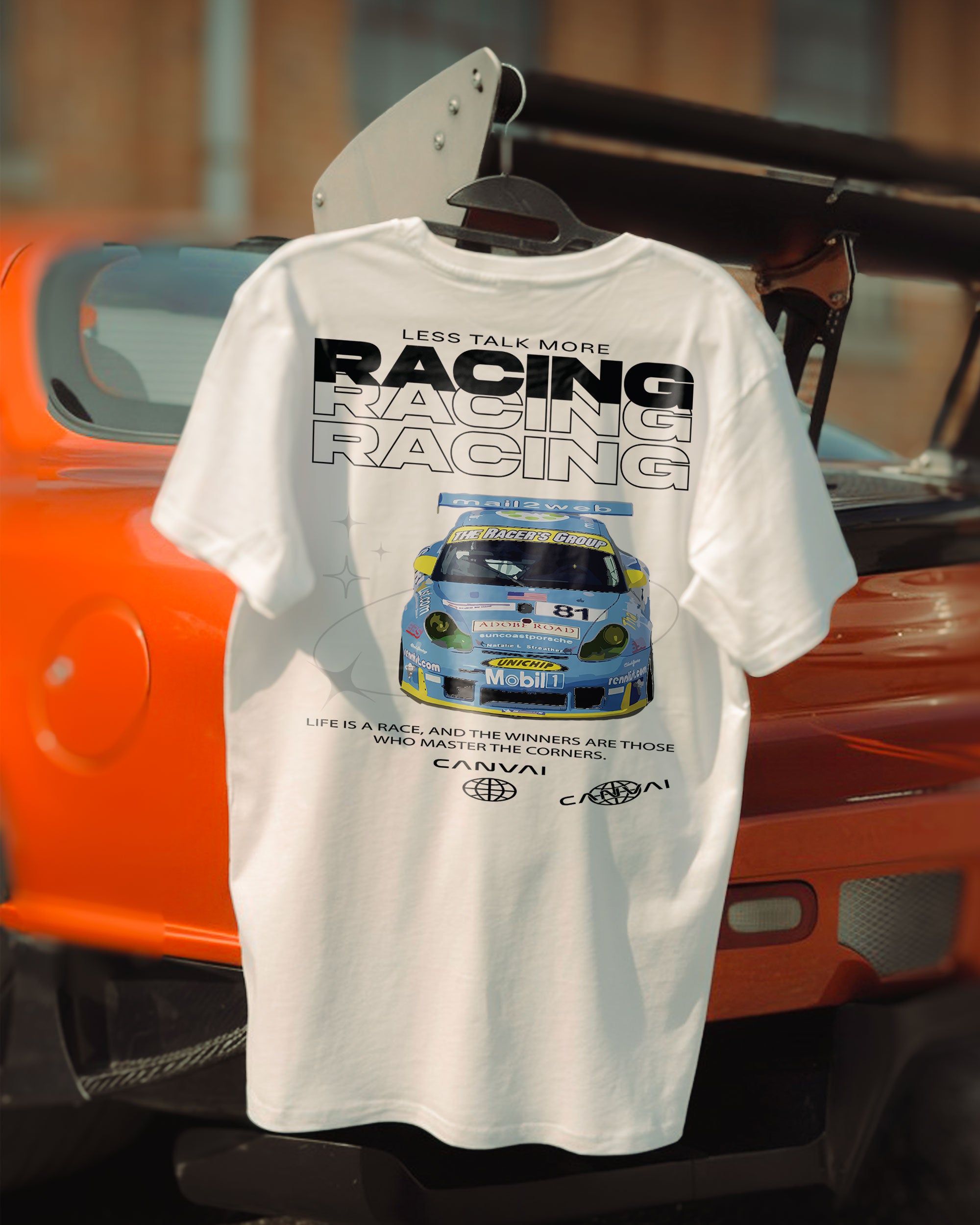 T-shirt "Less Talk" in White