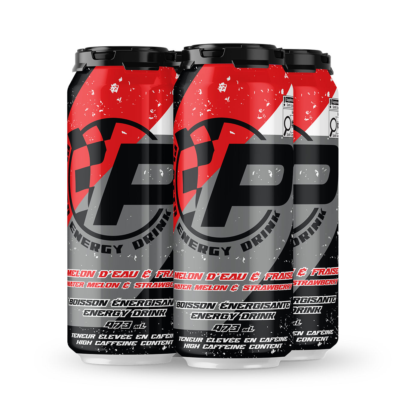 Platto Energy Drink - Melon d'eau & Fraise ( 4x )