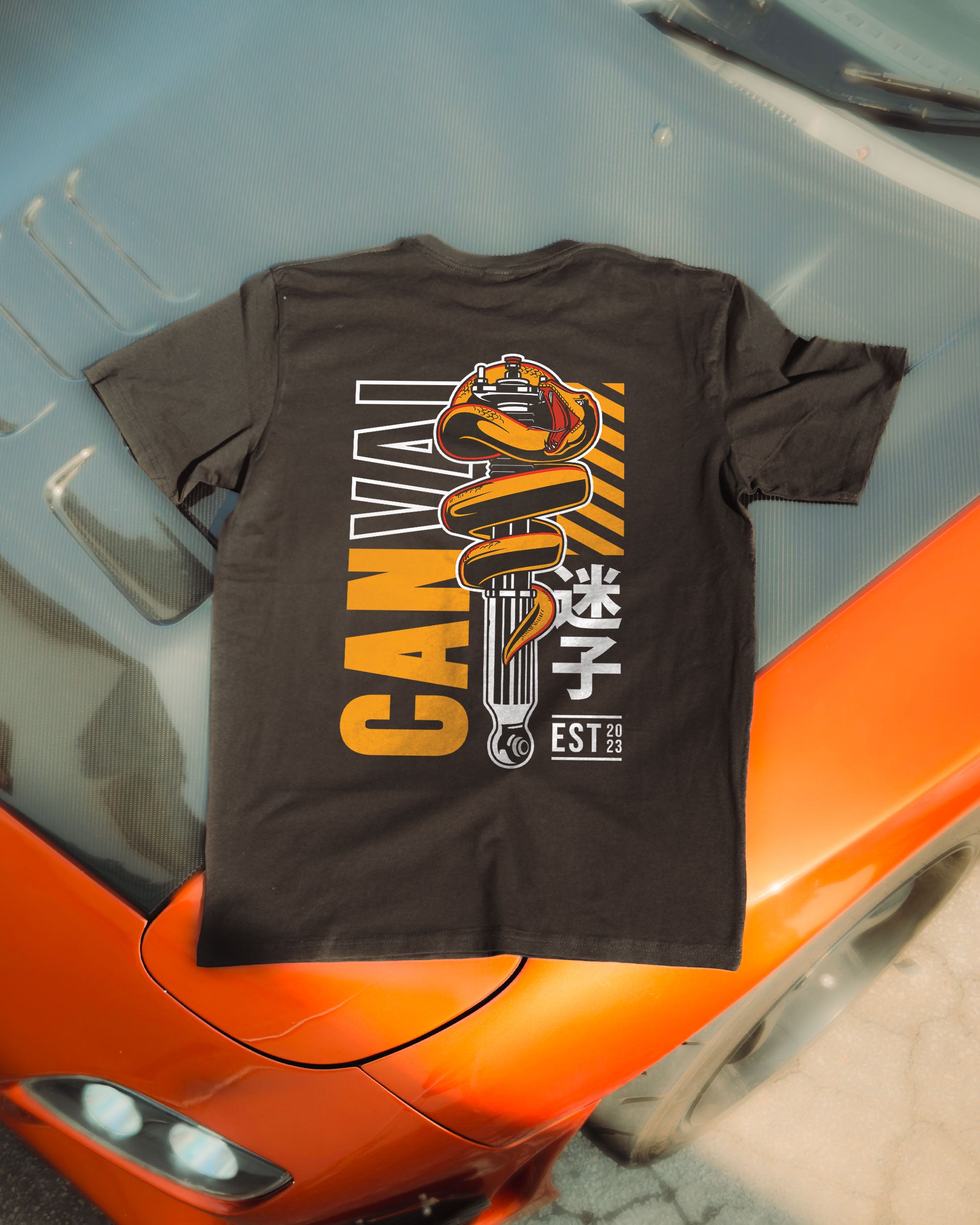 T-shirt "Coiled" in Black