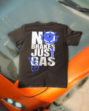 T-shirt "No Brakes Just Gas" in Black