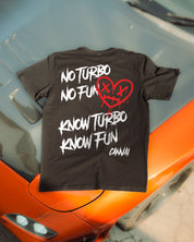T-shirt "No Turbo" in Black