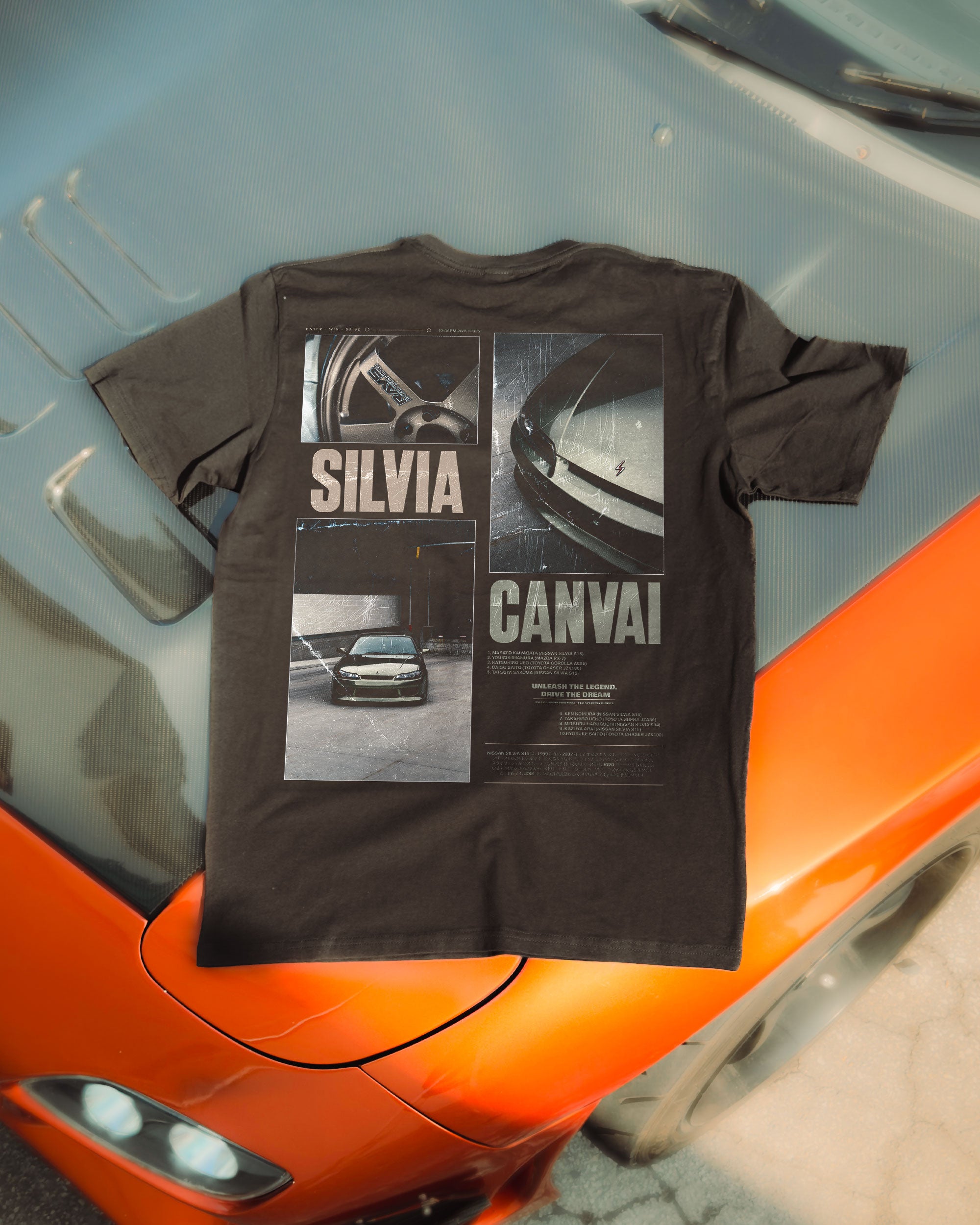 T-shirt Silvia S15 Poster ( Members only ) in Black
