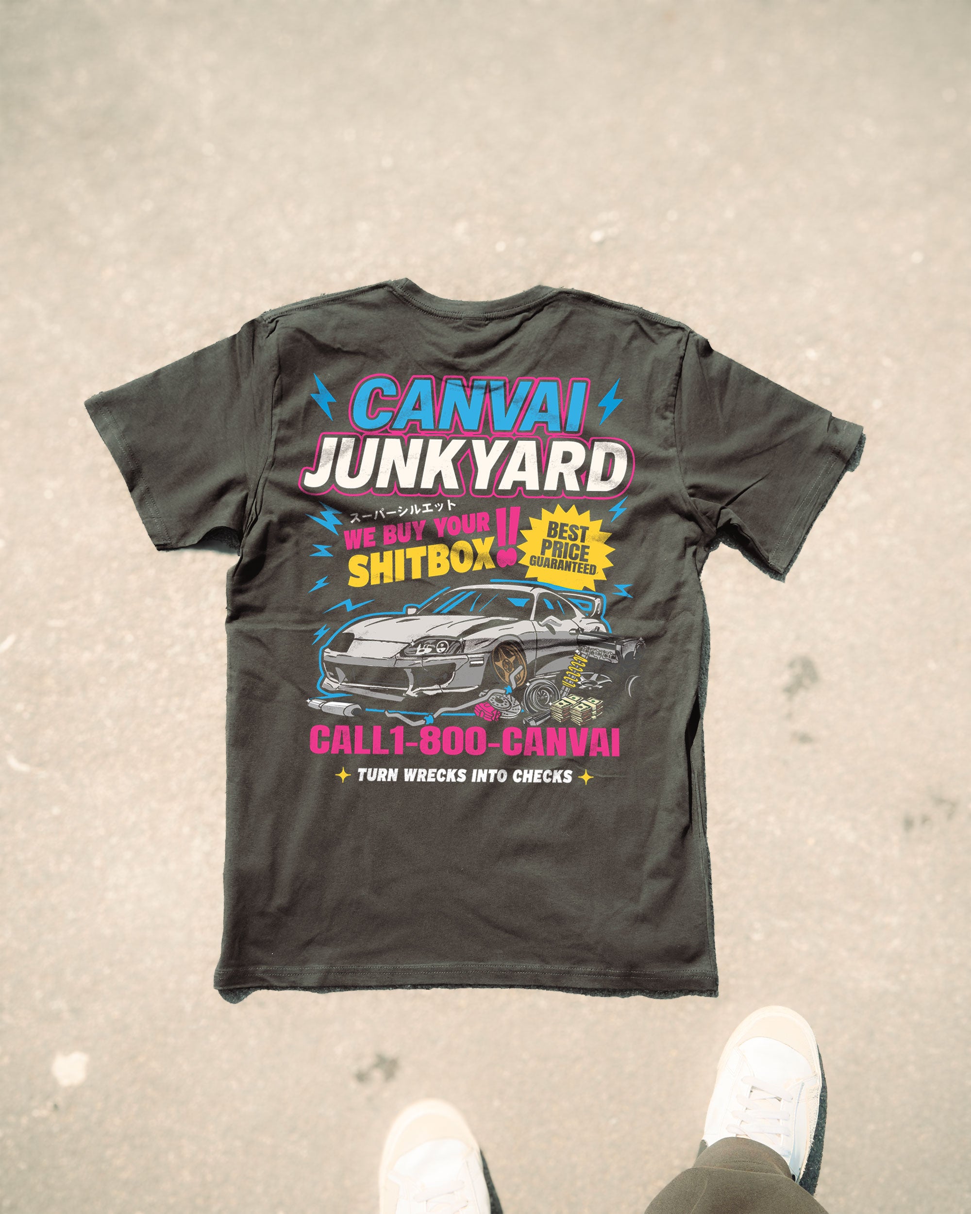 T-shirt "Junkyard" in Black
