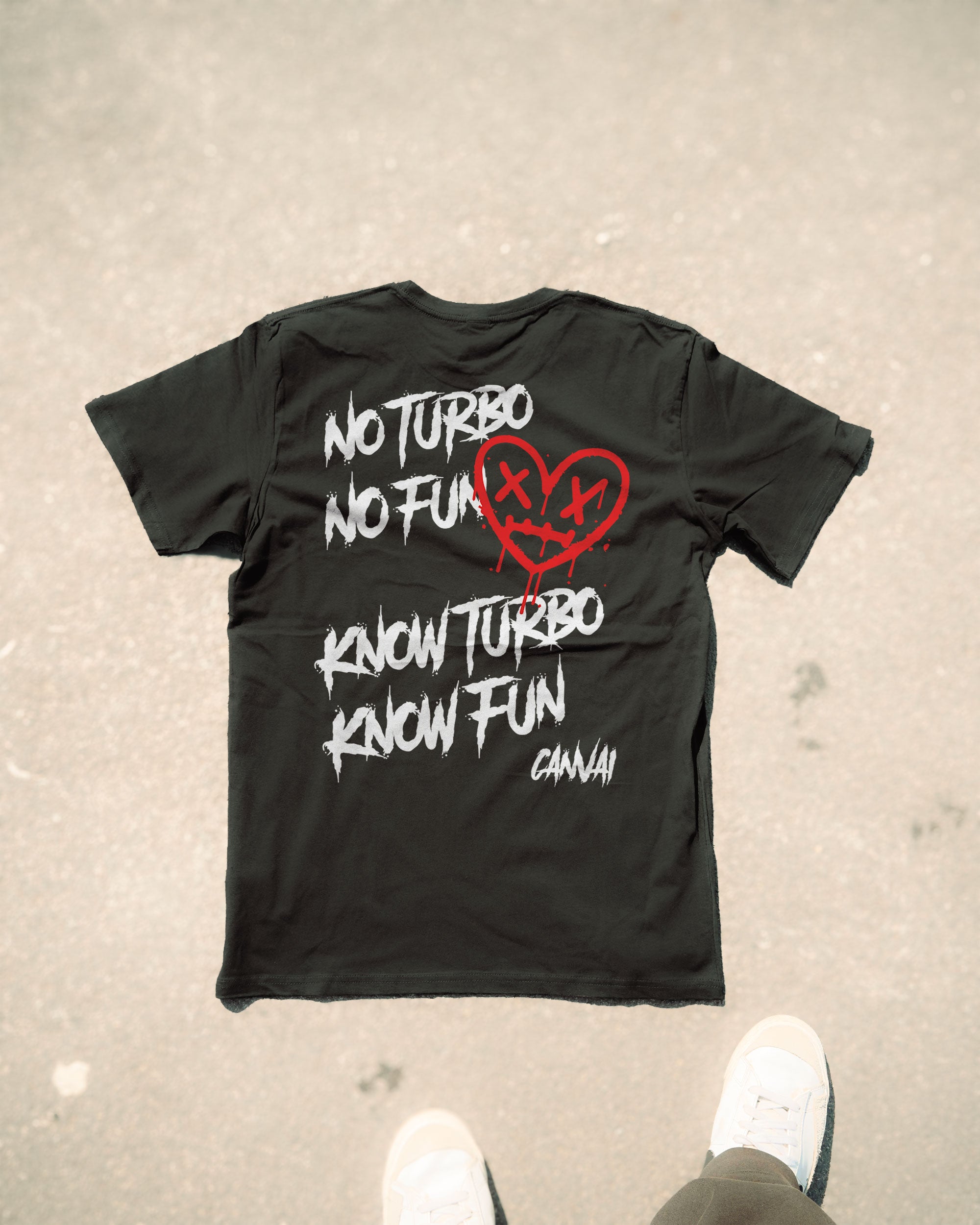 T-shirt "No Turbo" in Black