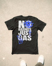 T-shirt "No Brakes Just Gas" in Black
