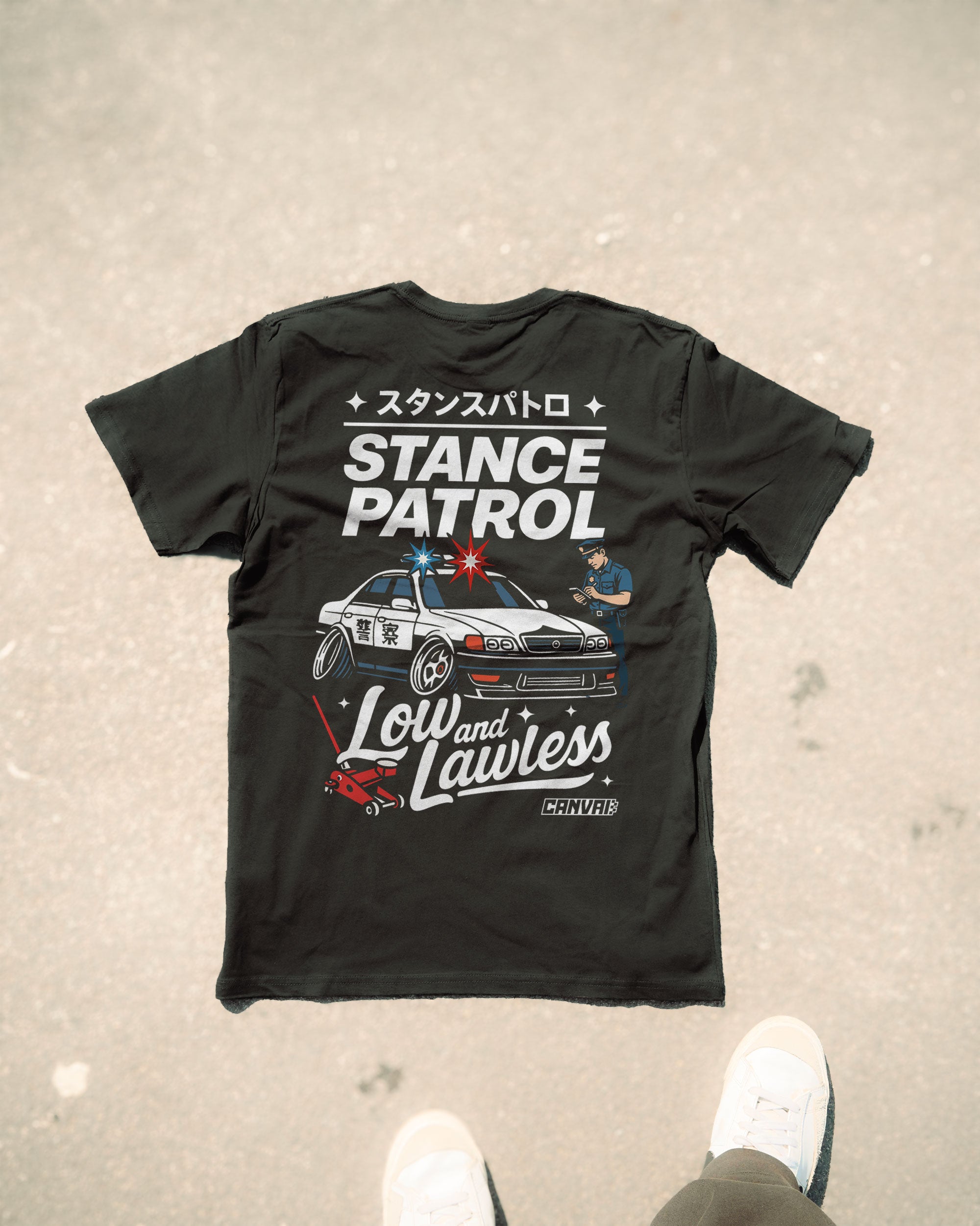 T-shirt "Stance Patrol" in Black