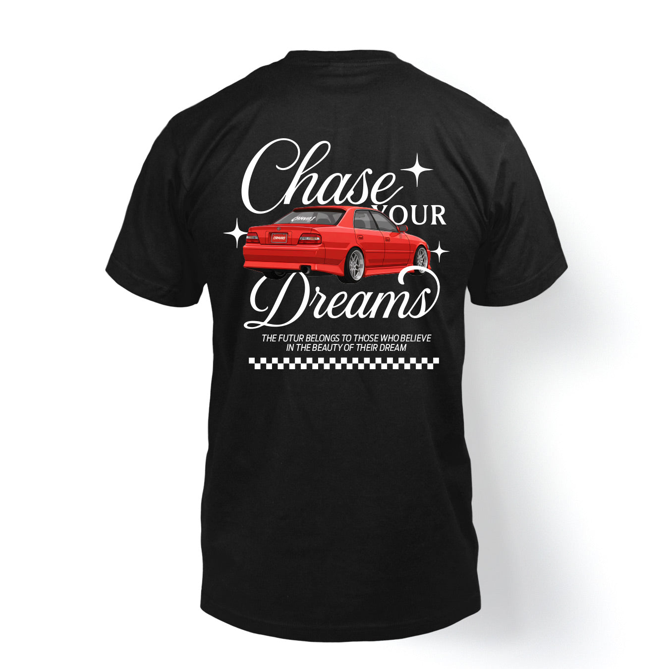 T-shirt "Chase Your Dreams" in Black
