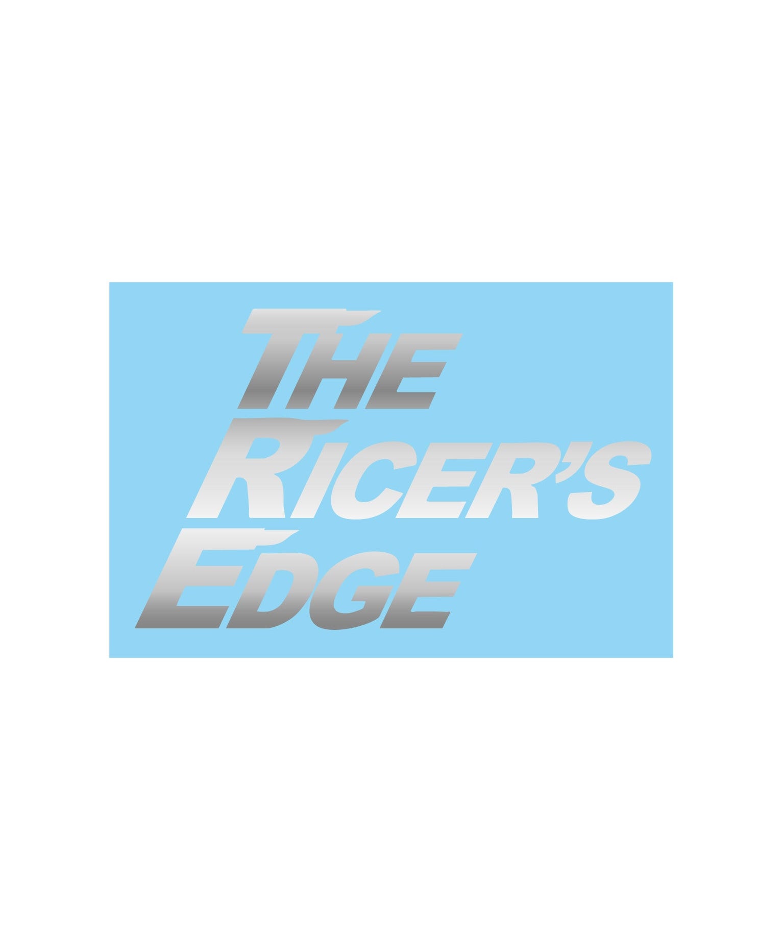 Decal "TheRicersEdge" Chrome - Canvai