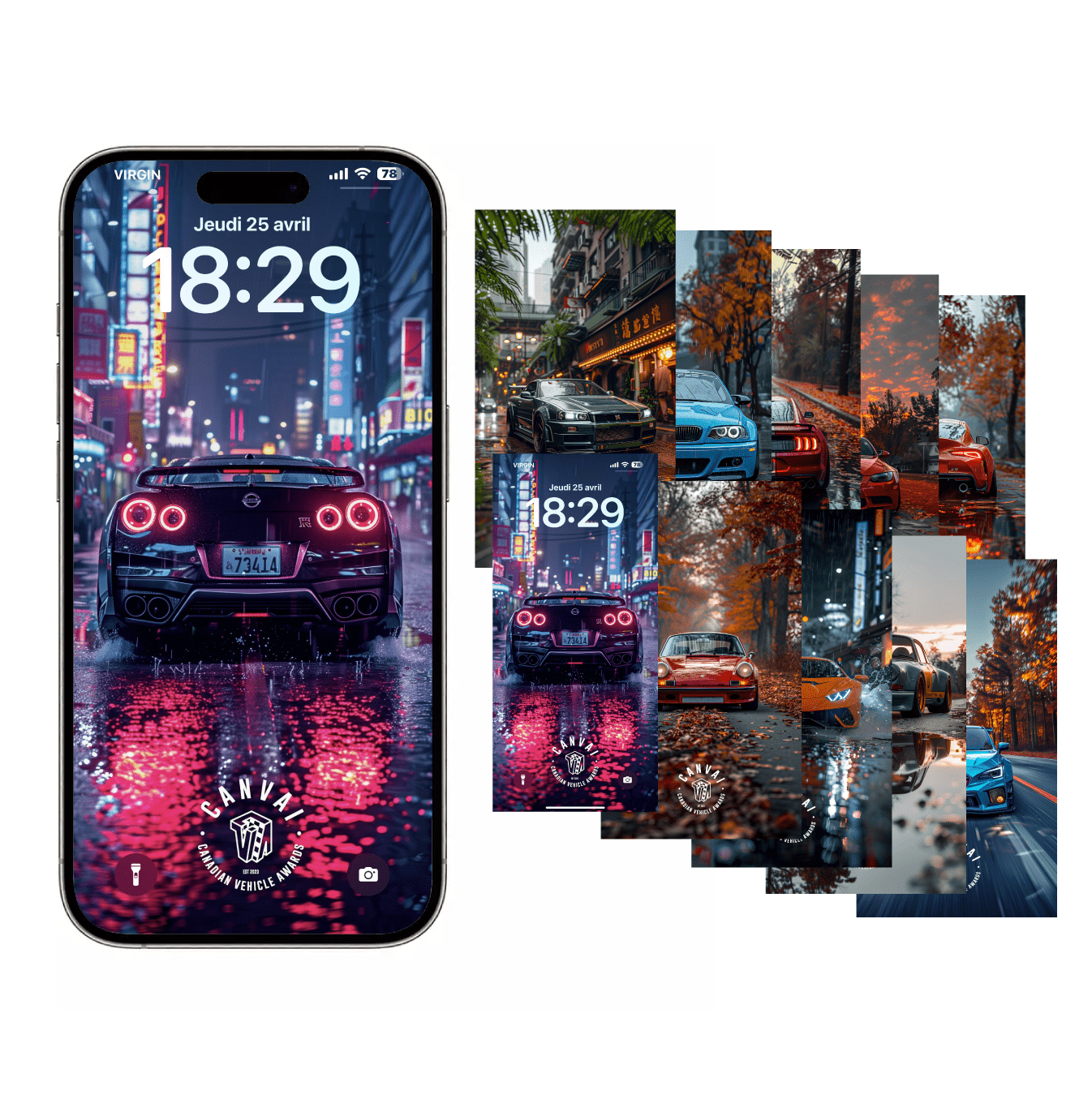 Digital Phone Wallpaper Bundle - Canvai