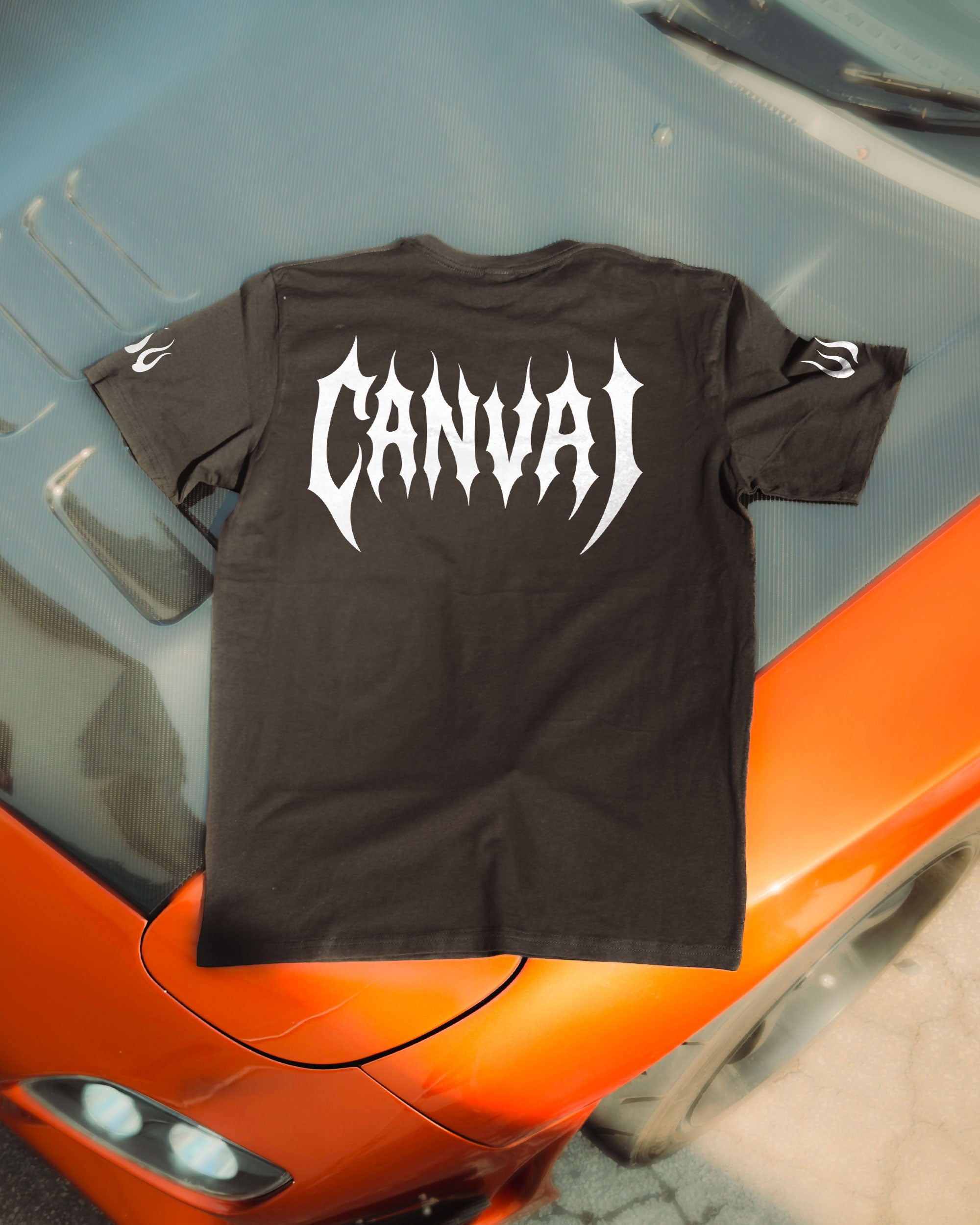 Drop Shoulder T-shirt "Canvai Core" in Black - Canvai