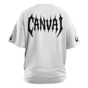 Drop Shoulder T-shirt "Canvai Core" in White - Canvai
