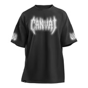 Drop Shoulder T-shirt "Canvai Core" REFLECTIVE in Acid Wash Grey ( Members only ) - Canvai