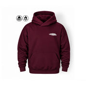 Unisex Hoodie "Blaze" in Burgundy, front - Canvai