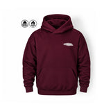 Unisex Hoodie Reflective "Blaze" in Burgundy