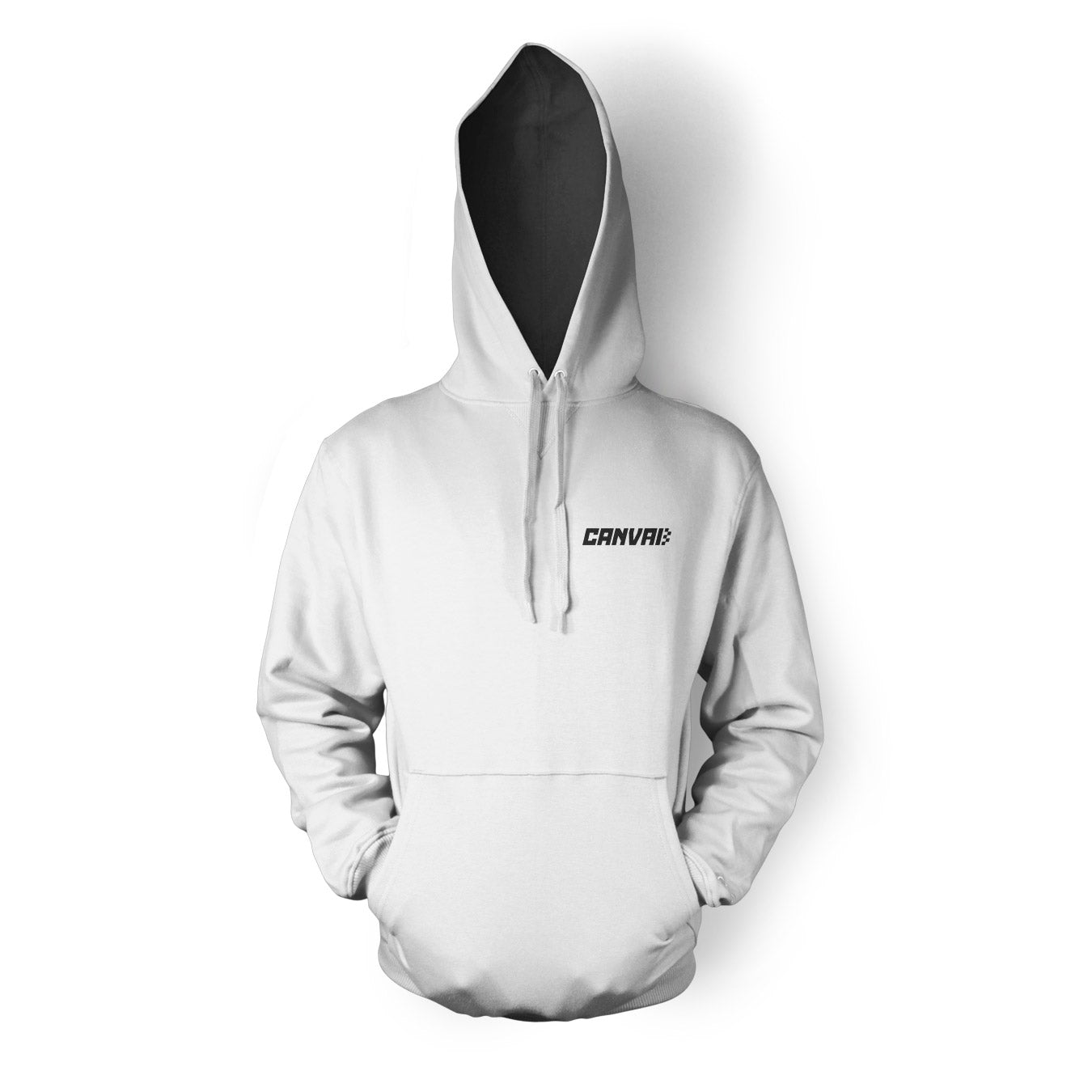 Unisex Hoodie "Less talk more racing" in White