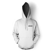 Unisex Hoodie "Less talk more racing" in White