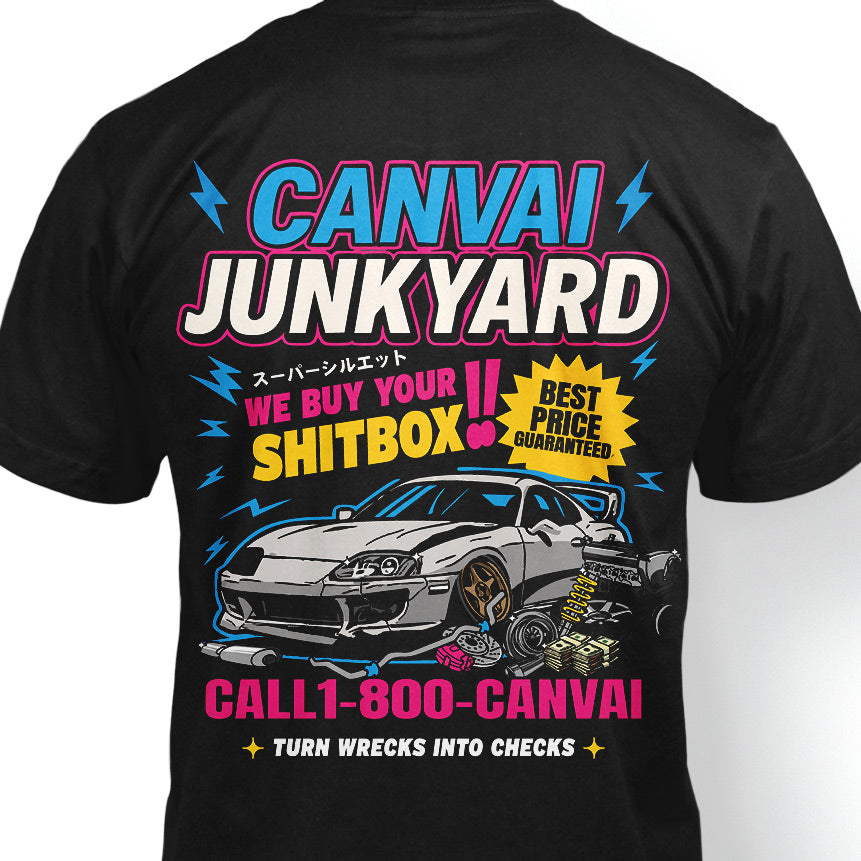 T-shirt "Junkyard" in Black