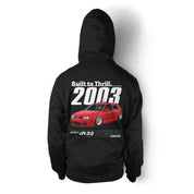 Unisex Hoodie "Built to thrill R32" in Black
