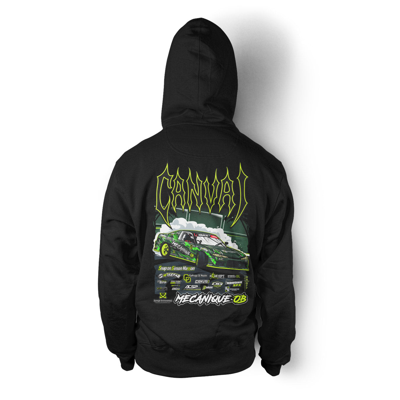 Unisex Hoodie "JRT DRIFT" in Black