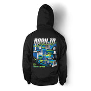 Unisex Hoodie "Born to Haul" in Black
