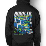 Unisex Hoodie "Born to Haul" in Black