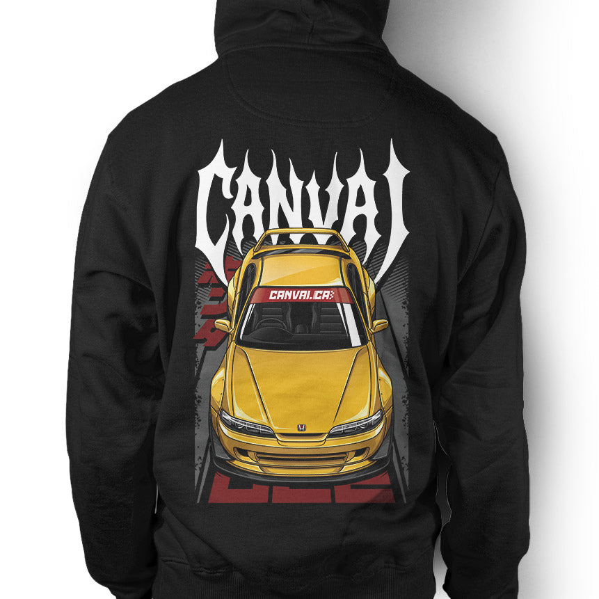 Unisex Hoodie "Championship Yellow" in Black