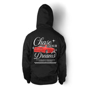 Unisex Hoodie "Chase Your Dreams" in Black
