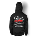 Unisex Hoodie "Chase Your Dreams" in Black