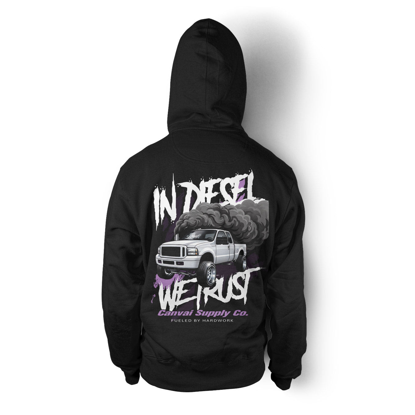 Unisex Hoodie "In Diesel We Trust" in Black