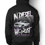 Unisex Hoodie "In Diesel We Trust" in Black