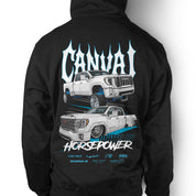 Unisex Hoodie "United by Horsepower" in Black