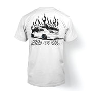 T-shirt "Ride or Die" in White