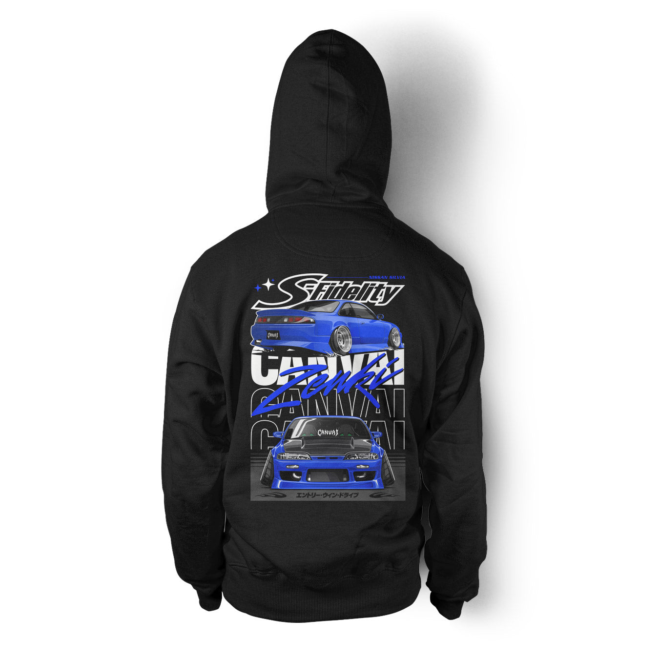 Unisex Hoodie "S-Fidelity" in Black