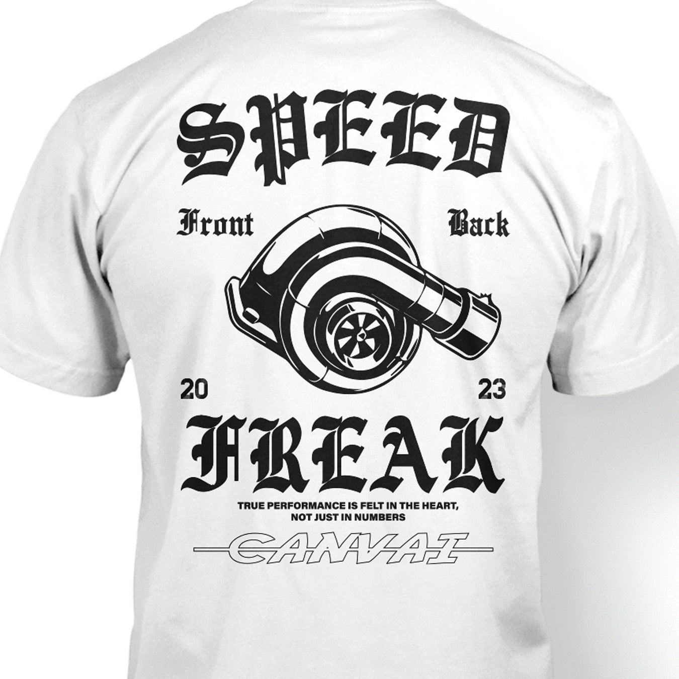 T-shirt "Speed Freak" in White