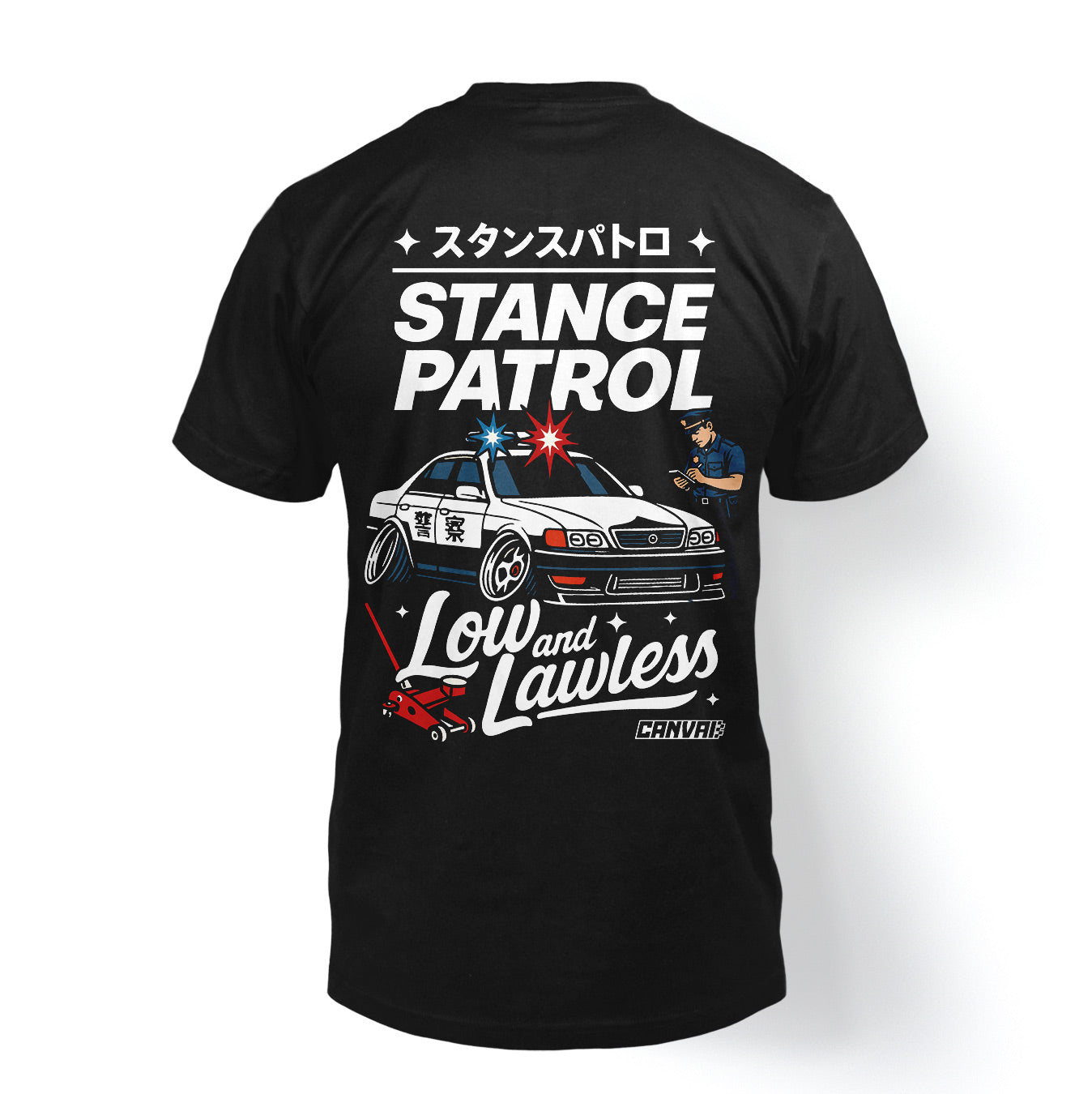 T-shirt "Stance Patrol" in Black