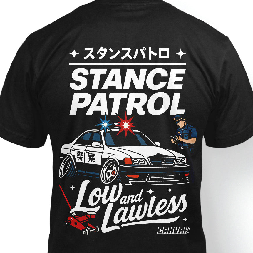 T-shirt "Stance Patrol" in Black