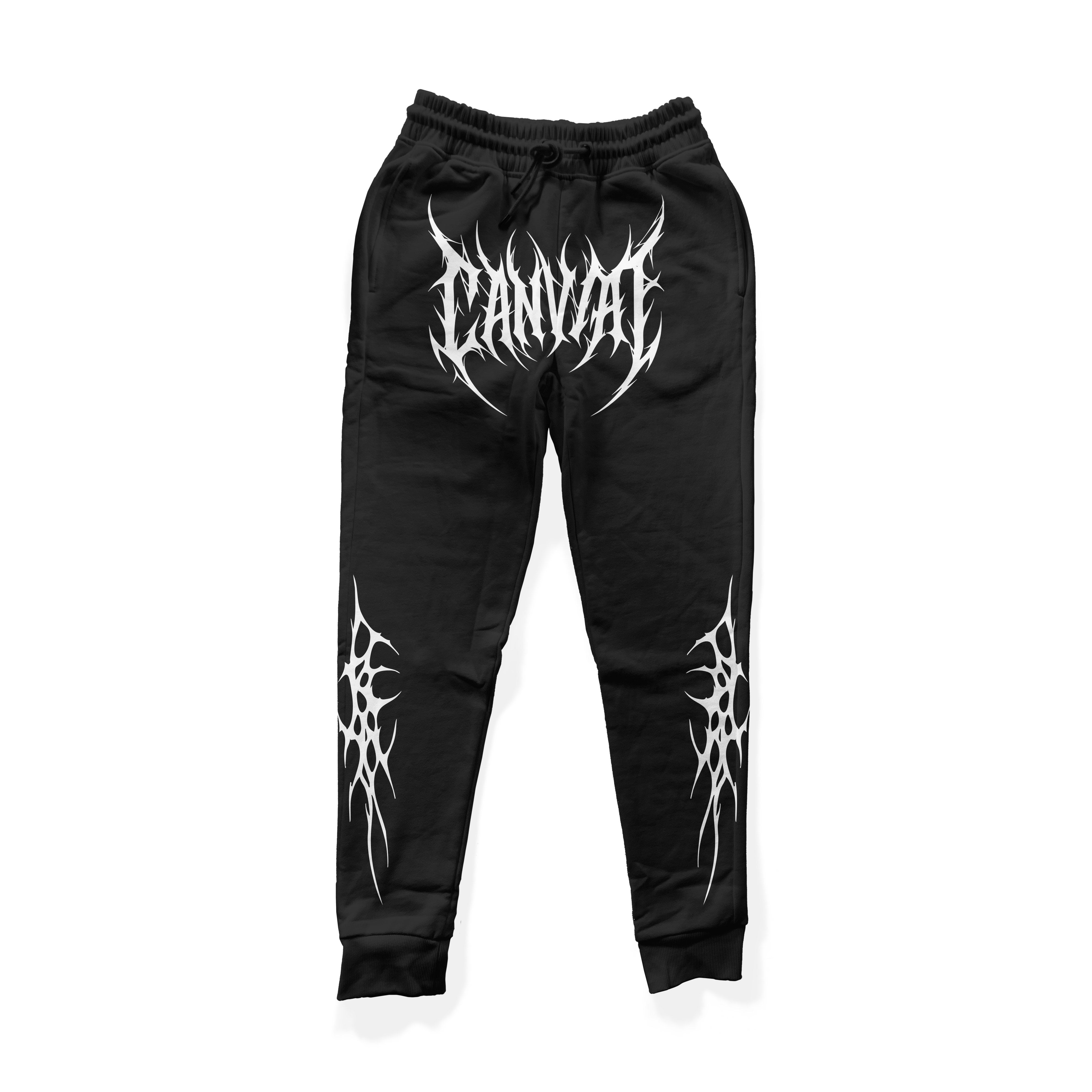 Sweatpants "Deepcore" in Black - Canvai
