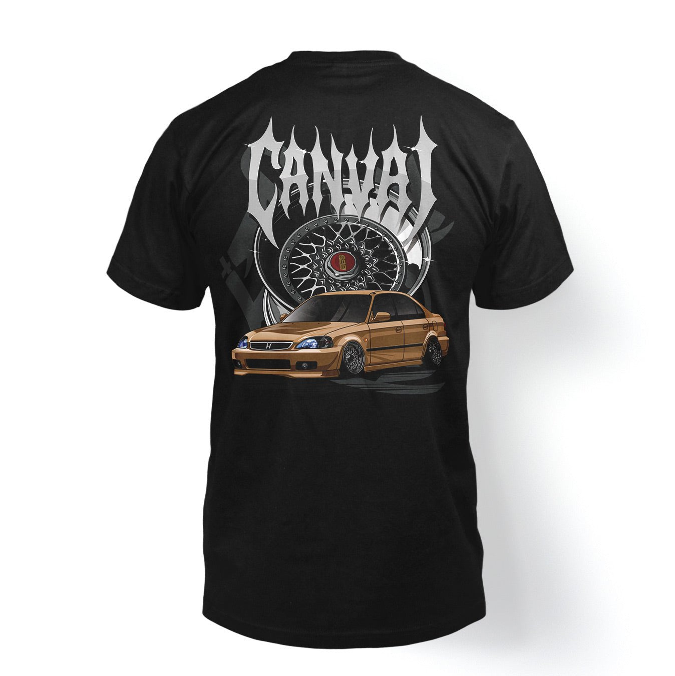 T-shirt "Golden ERA" in Black - Canvai