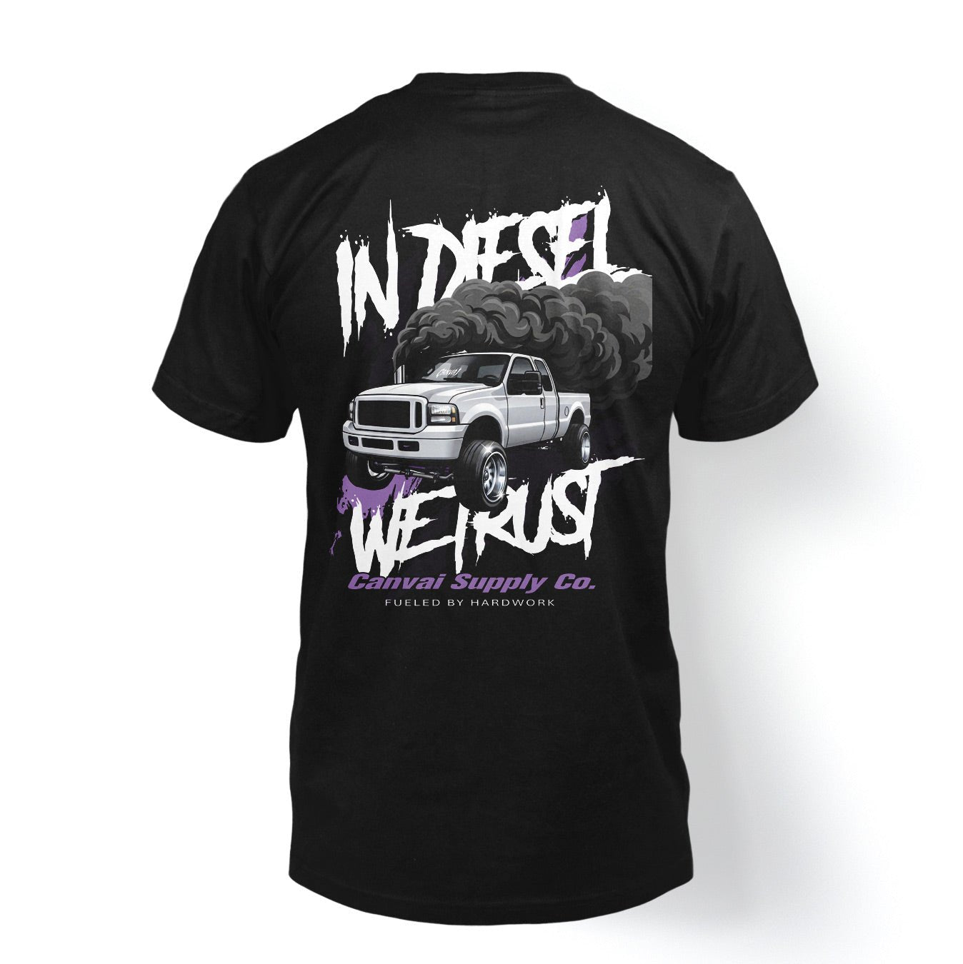 T-shirt "In Diesel We Trust" in Black - Canvai