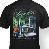 T-shirt "Keep on Truckin" in Black