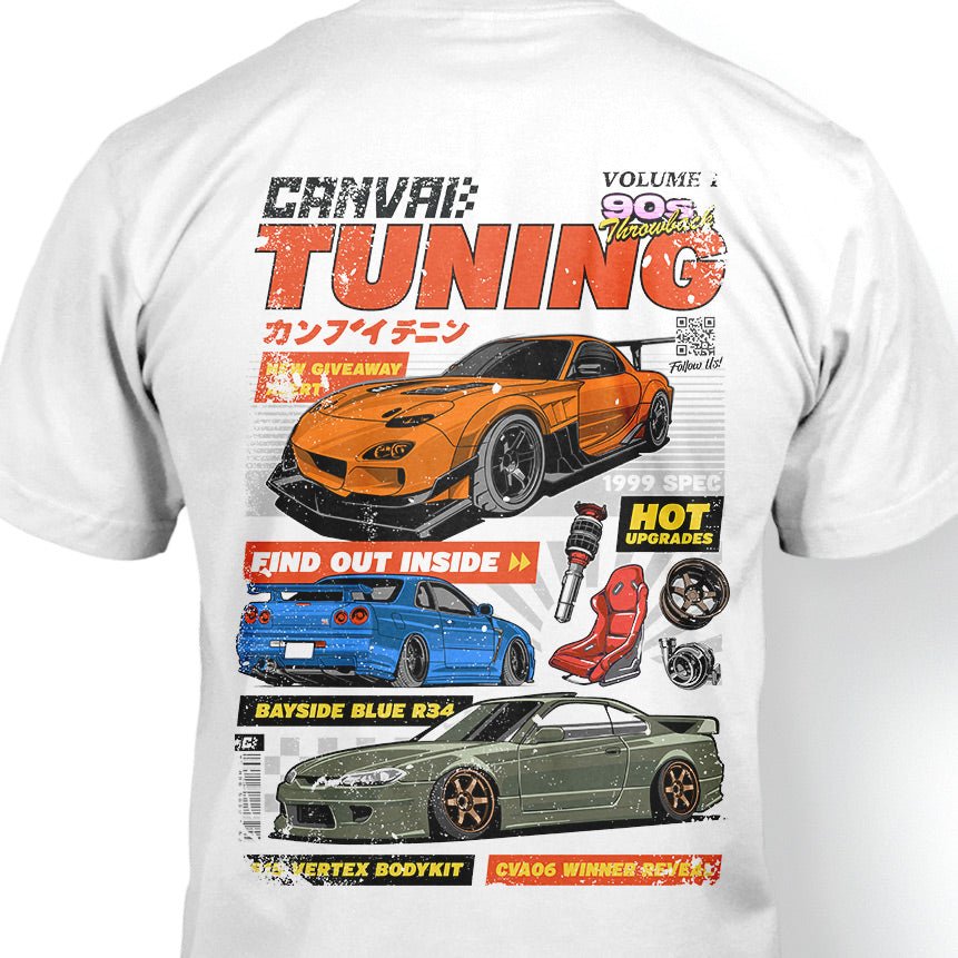 T-shirt "Magazine" in White - Canvai