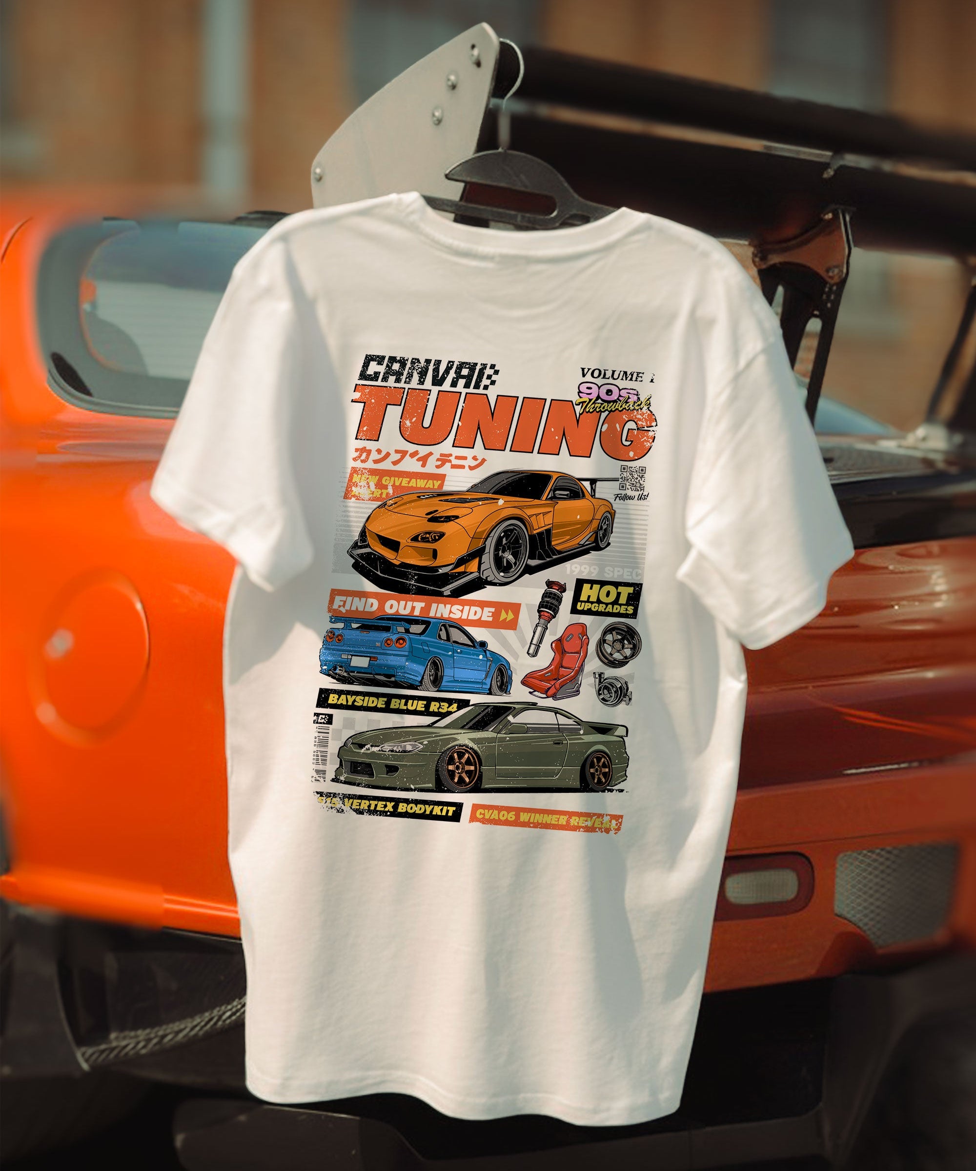 T-shirt "Magazine" in White - Canvai