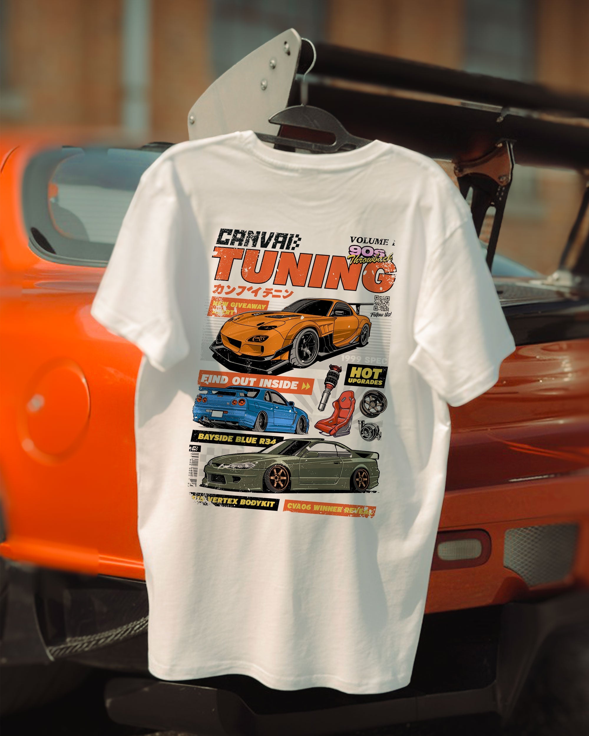 T-shirt "Magazine" in White - Canvai