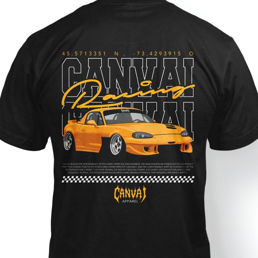 T-shirt "MiataNB" in Black - Canvai