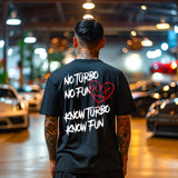 T-shirt "No Turbo" in Black
