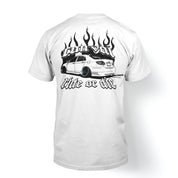 T-shirt "Ride or Die" in White - Canvai