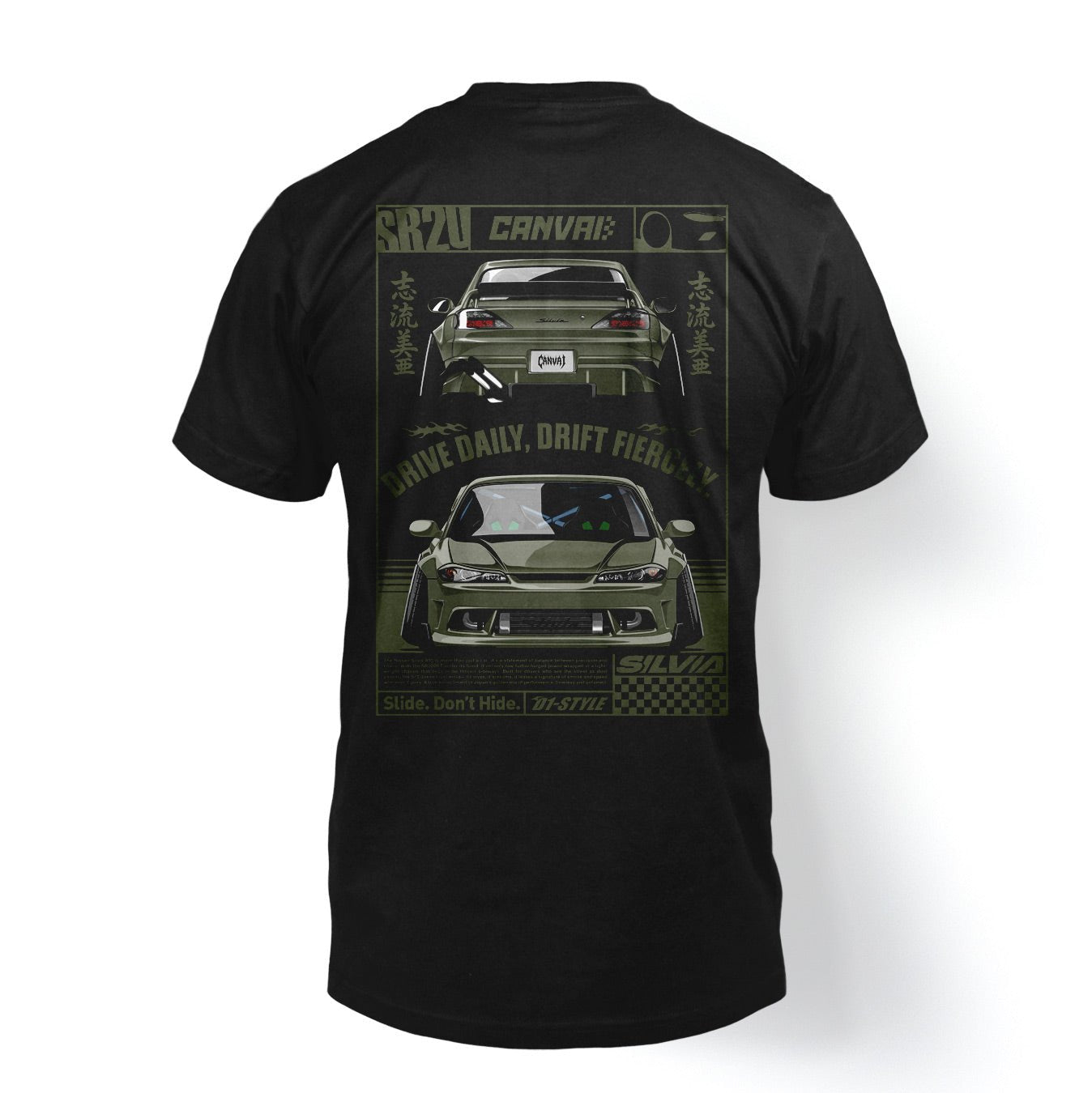 T-shirt "S15 Legend" in Black - Canvai