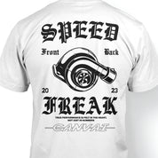 T-shirt "Speed Freak" in White - Canvai