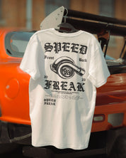 T-shirt "Speed Freak" in White - Canvai